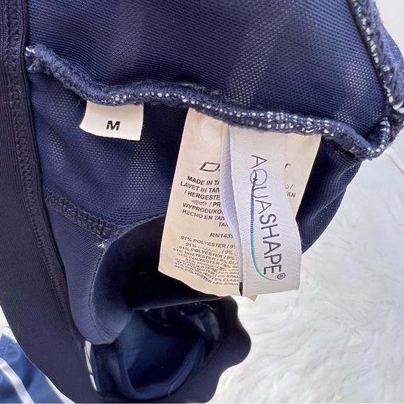 Elite Sportswear Dolfin Women's Aquashape Print Tie Front Bikini Top and bottom - Picture 9 of 14